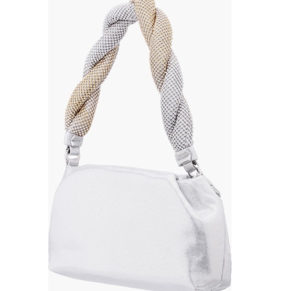 Nina Becca-B Shoulder Bag in Silver NWT - Picture 2 of 15